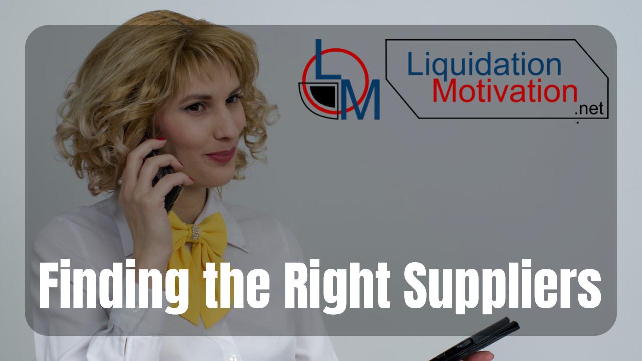 Finding the Right Suppliers